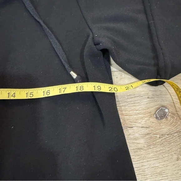 Zeagoo black long sleeved zip up hoodie with drawstrings, front pockets, XXL. - Picture 6 of 10